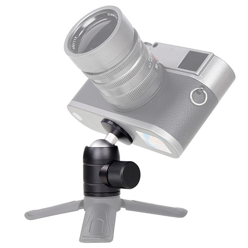 FEICHAO Mini Tripod Ball Head Aluminum Alloy Metal 360 Degree Rotating Tripod BallHead Panoramic Head with 1/4 Screw For DSLR Camera