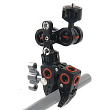 FEICHAO Super Clamp Crab Claw Dual Ball Head Mount Magic Arm 1/4 3/8 Adapter Articulating Friction for Camera Cage Rig Monitor Bracket