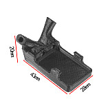 FEICHAO Adjustable And Protected 3D Printed TPU Material Black For FRSKY D4R-II Receiver Mount Accessories