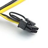 XT-XINTE 5/10 Pcs Power Supply Cable 1 to 3 6p+2p Miner Adapter Cable 8pin GPU Video Card Wire 12AWG+18AWG Cables for BTC Mining