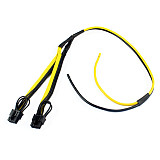 XT-XINTE Dual PCI-e PCIe Graphics Video Card Splitter Cable 10AWG w 16AWG Power Cable
