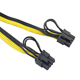 XT-XINTE Dual PCI-e PCIe Graphics Video Card Splitter Cable 10AWG w 16AWG Power Cable