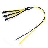 XT-XINTE 10Pcs S7/S9 to Triple 3X PCI-E PCIe PCI Express 6Pin Graphic Card Splitter Power Cable Cord for BTC miner Machine 12AWG+18AWG