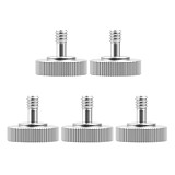 5pcs BGNing 1/4-Inch Male to Female Screw Adapter Tripod Mount Hot Shoe L-Type Flash Mount for SLR Cameras 