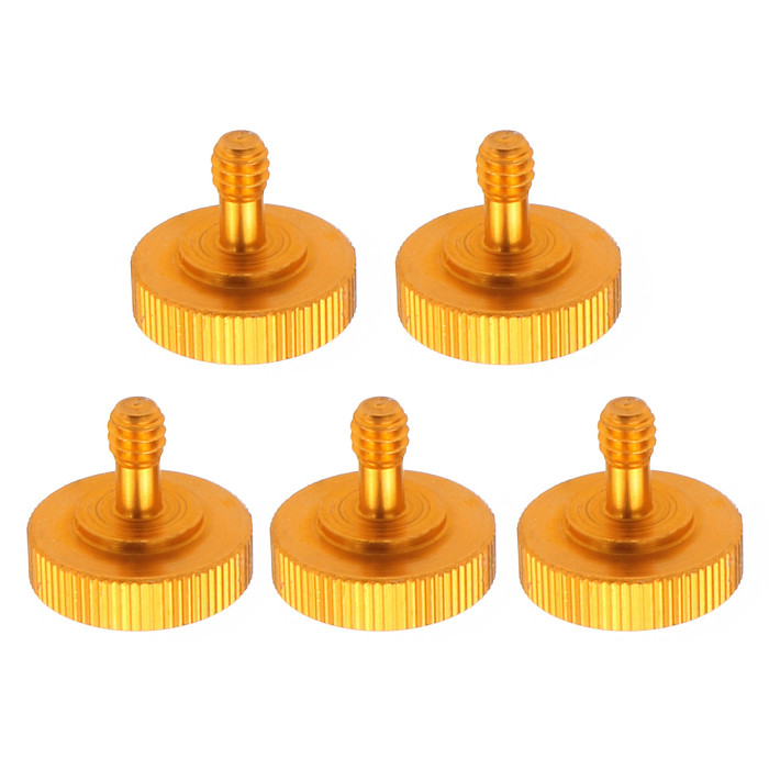 5pcs BGNing 1/4-Inch Male to Female Screw Adapter Tripod Mount Hot Shoe L-Type Flash Mount for SLR Cameras
