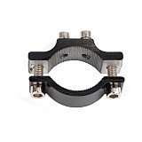 QWINOUT Handlebar Dual M5 Mounting Screw Cycling Clip Clamp Bike Flashlight Torch Mount LED Head Front Light Holder Clip CNC Optional