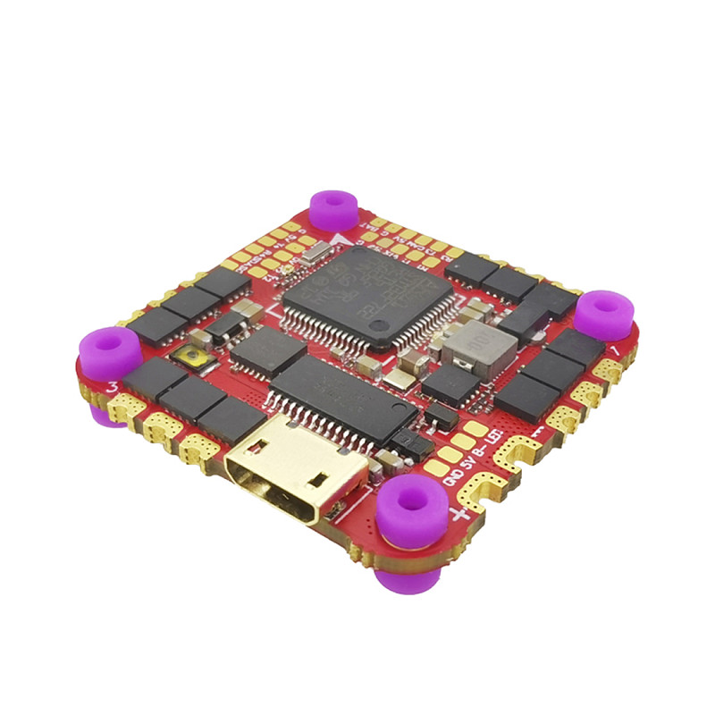 HAKRC F7226 AIO Flight Controller Built-in 40A ESC STM32F722RET6 MPU6000 AT7456E OSD Barometer 5V/3A BEC Dual USB FPV Drone