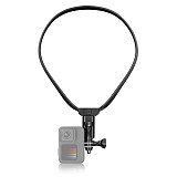 Action Camera Neck Holder Halter 180 Degree Bend Smart Phone Free Hands Lazy POV for Insta360 GoPro10 9 8 For Vlog
