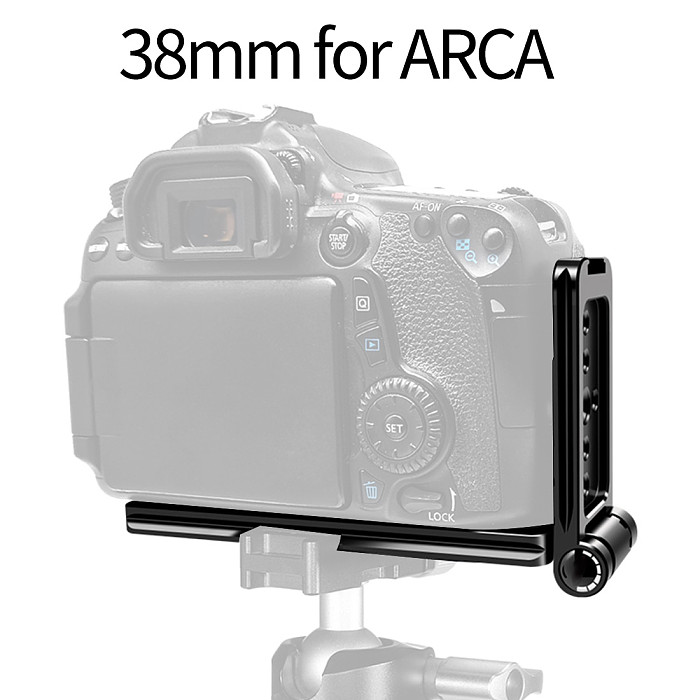 Universal Multi-function Tripod Quick Release Plate SLR Camera Photography Foldable Vertical L-shaped Board 38mm for ARCA