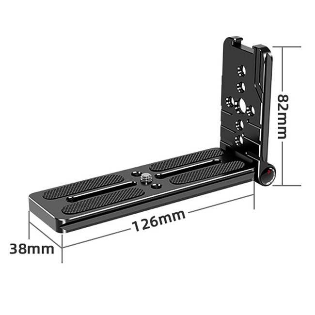 Universal Multi-function Tripod Quick Release Plate SLR Camera Photography Foldable Vertical L-shaped Board 38mm for ARCA