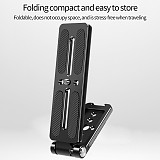 Universal Multi-function Tripod Quick Release Plate SLR Camera Photography Foldable Vertical L-shaped Board 38mm for ARCA