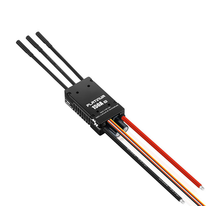 Hobbywing Platinum HV 150A V5 3-8S Switchable 5-8V/10A BEC Brushless ESC Speed Controller For RC Fix-wing 3D Flying Quadcopter