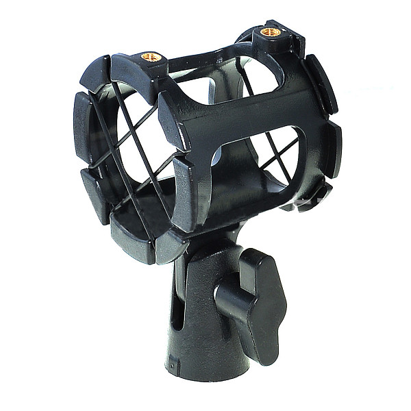 Microphone Shock Mount Condenser Microphone Shock Mount Clip Mic Holder Stand with 5/8  Thread for Camera Shoes and Boompoles