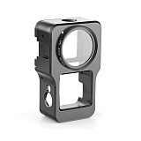 BGNING CNC Camera Cage Protective Case Housing Aluminum Alloy Frame Shell with 37mm Filter For DJI Osmo Action 2 Camera Accessories