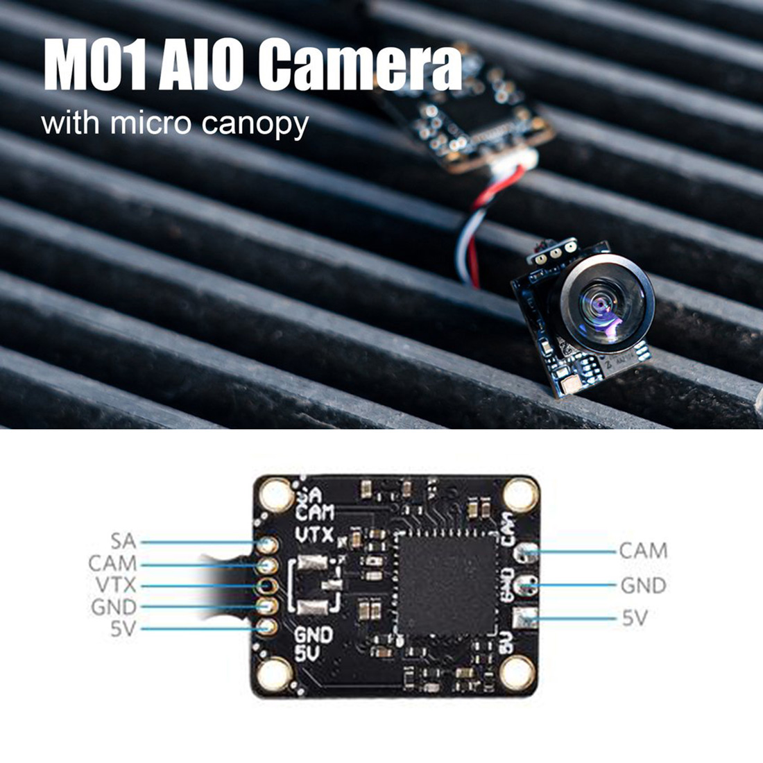 US$ 22.33 - BETAFPV A01 AIO / M01 AIO Camera 5.8G VTX V2.1 With