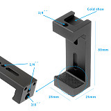 BGNING Aluminum Alloy Magnetic Bracket 360 Degree Multi-angle Gimbal Desktop Lazy Holder 1/4 inch interface For Phone