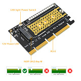 XT-XINTE M.2 nvme SSD to PCI-E 4X/8X/16X adapter Hard Drive aluminum M2 Screw M.2 SSD Heatsink