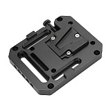 BGNing Mini V-Lock Female Quick Release Mount Adapter With VESA Mount & ARRI Locating Pins For DSLR Camera Battery Accessories