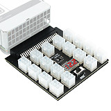 XT-XINTE Upgrade Version ATX 17x 6Pin Power Supply Breakout Board Adapter Converter 12V for Ethereum BTC Mining