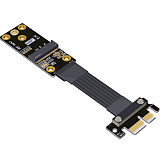 XT-XINTE M.2 Wifi Adapter Key A+E to PCIe Extender Cable PCI Express 4.0 x1 to Mini PCIe Signal Extension Cable mPCIe PCIE 4.0 Riser Card