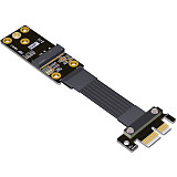 XT-XINTE M.2 Wifi Adapter Key A+E to PCIe Extender Cable PCI Express 4.0 x1 to Mini PCIe Signal Extension Cable mPCIe PCIE 4.0 Riser Card