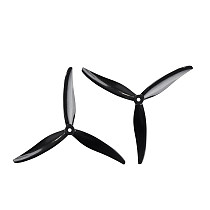 2 pairs/4 pairs GEMFAN 7035-3p 3 blades PC material 3.5 inch propeller cw ccw 6.5g black/white For traversing machine propeller
