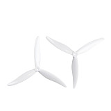 2 pairs/4 pairs GEMFAN 7035-3p 3 blades PC material 3.5 inch propeller cw ccw 6.5g black/white For traversing machine propeller