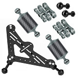 BGNing Triangular Gimbal Tray Rig Bracket Mount with 1/4inch Screw for Underwater Photography DSLR Camera Tripod Support Stand