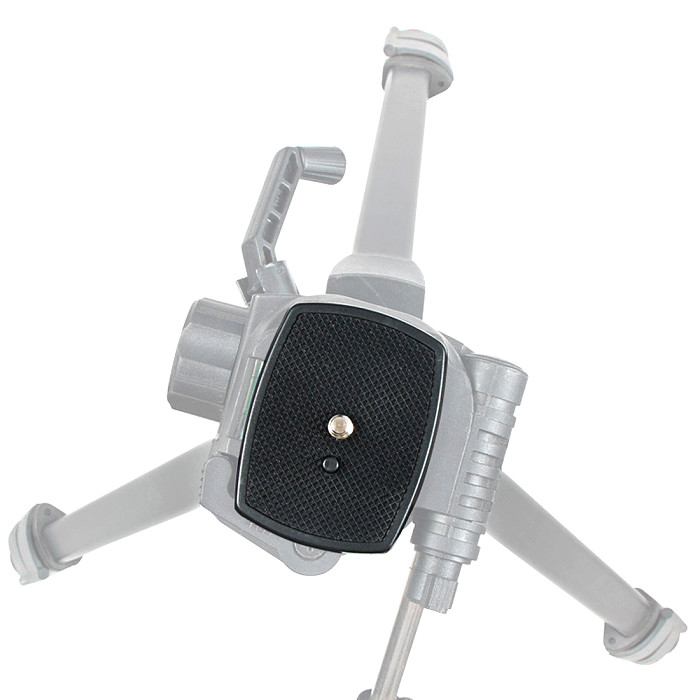 FEICHAO Mini Quick Release Plate Mount Board ABS Non-slip Pads 1/4 Screw for Yunteng VCT668 ST666 690 for Weifeng Tripod Ball Head