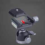 360 Degree Panoramic Camera Tripod Ark Type Ball Head Quick Release Ball Head Mount with 1/4 Screw Monitor Video Recorder Bracket