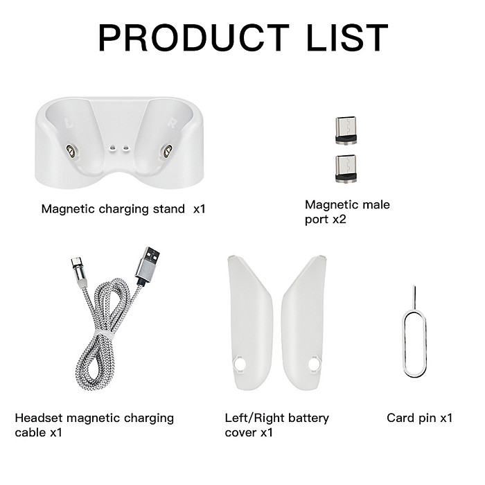 Hibloks Magnetic Charging Base For Oculus Quest 2 VR Glasses Handle Free Disassembly  Accessories