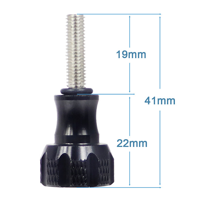 FEICHAO CNC Metal Thumb Knob Bolt Short Screw for GOPRO HERO 10/9/8/MAX Case Tripod Mount Action Camera Accessories