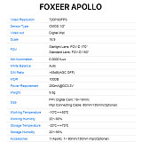 Foxeer Apollo 720P 60fps 16:9 Sony 1/2  CMOS Sensor 3ms Low Latency Digital Mipi FPV Camera For DJI FPV Drone Quadcopter