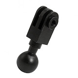 BGNing Aluminum Alloy 17mm Ball Head Adapter Clip for Gopro Hero10 9 8 Camera Car Auto Mounting Bracket to Metal Recorder Sucker