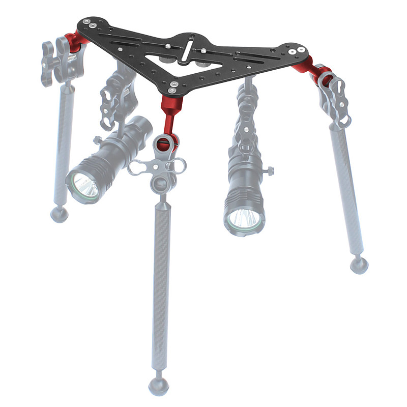 DSLR Camera Triangular Gimbal Rig Mount Diving Tripod Support Tray Bracket for Gopro Hero 10 9 Underwater Waterproof Accessories