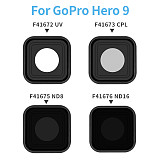 1x Action Camera Lens Filters for GoPro Hero 9 Black CPL UV ND 8 16 32 64 Square Lens Filter Accessories ND8/16/32 for GoPro9/10