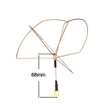JMT RC FPV 1.2G 1.2GHz Clover Leaf Antenna Circular Polarized SMA male for 1.2Ghz 1.3Ghz Video Transmitter Receiver LawMate Part