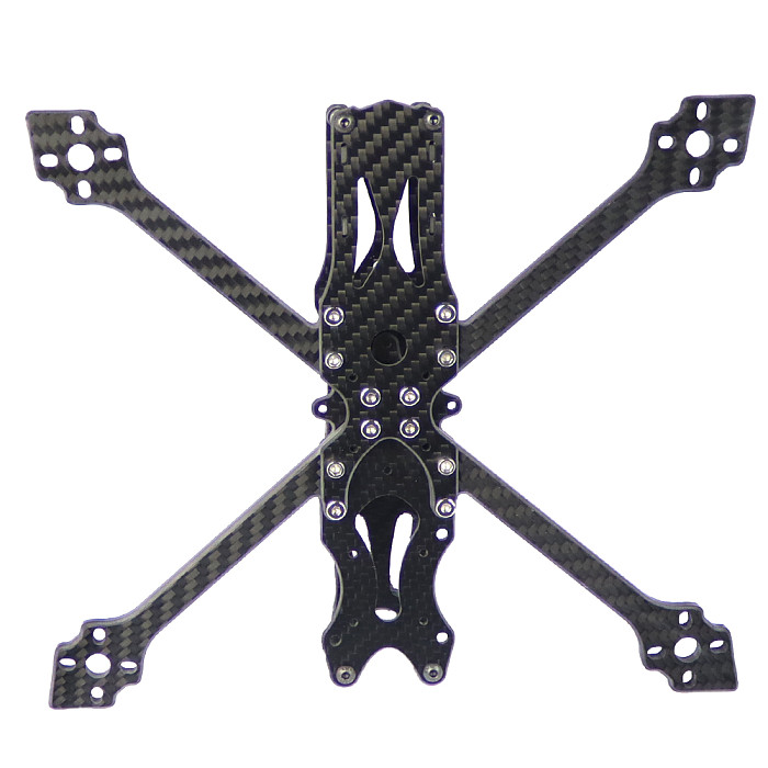 QWinOut Carbon Fiber Xy-5 Crossing Drone Rack DIY 220mm Wheelbase RC Drone Frame Kit Unassembled