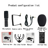 Camera Video Microphone Recording Shotgun Mic w/Shock Mount for iPhone/Android Smartphone,Canon/Nikon DSLR and Camcorder YouTube