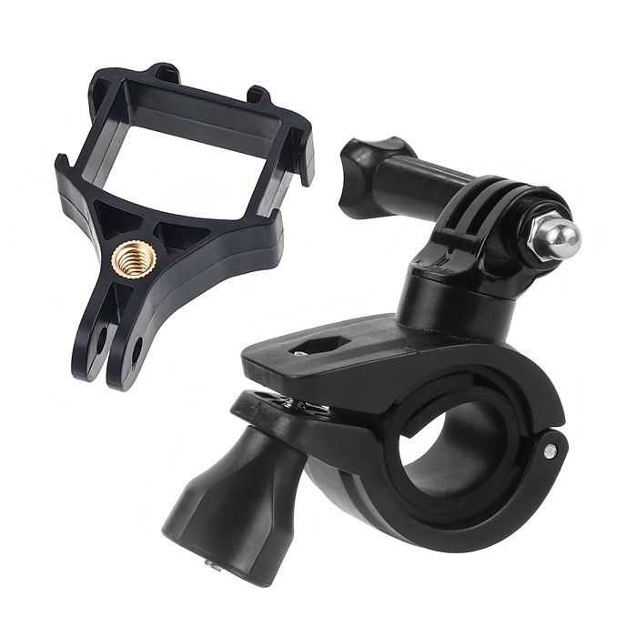 FEICHAO Motorcycle Bracket Holder Bicycle Handlebar Clip Clamp Rotatable Tripod Mount for GoPro Hero 10 9 8 7 for OSMO Pocket 2 Cameras