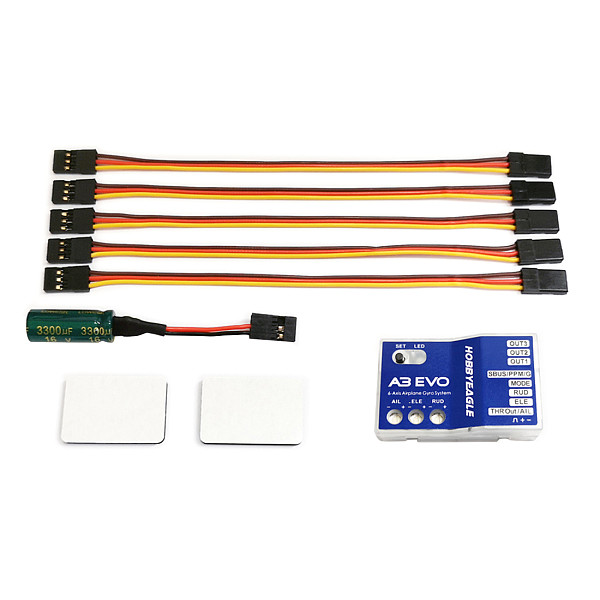 HobbyEagle A3 3 EVO LITE Flight Controller Stabilizer 3-Axle Gyro For RC Airplane Fixed-wing Copter Drone