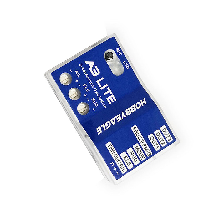 HobbyEagle A3 3 EVO LITE Flight Controller Stabilizer 3-Axle Gyro For RC Airplane Fixed-wing Copter Drone