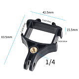 FEICHAO Motorcycle Bracket Holder Bicycle Handlebar Clip Clamp Rotatable Tripod Mount for GoPro Hero 10 9 8 7 for OSMO Pocket 2 Cameras