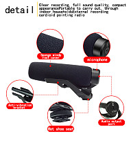 Cardioid Shotgun Microphone Digital Talk Video Recording Microphone Interview HD Sound Mic for phone/SLR DSLR Camera Microphone