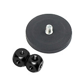 BGNING Magnetic Magnet  bracket Car Suction Cup D66mm 1/4  Screw Tripod Adapter Mount for GoPro Action DSLR Camera Camcorders