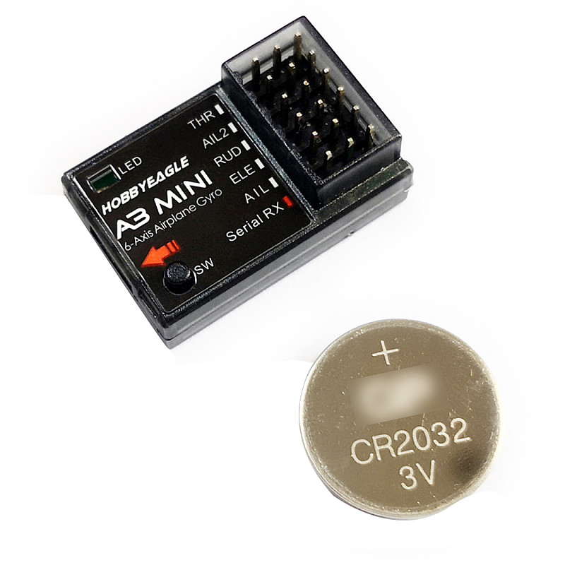 HobbyEagle A3 Mini 6-Axis Gyro Stabilizer System 32-bit MCU for PPM &Multi-protocol Digital Serial
