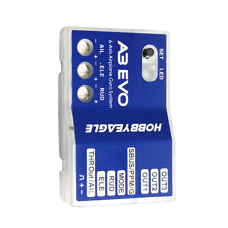 HobbyEagle A3 3 EVO LITE Flight Controller Stabilizer 3-Axle Gyro For RC Airplane Fixed-wing Copter Drone
