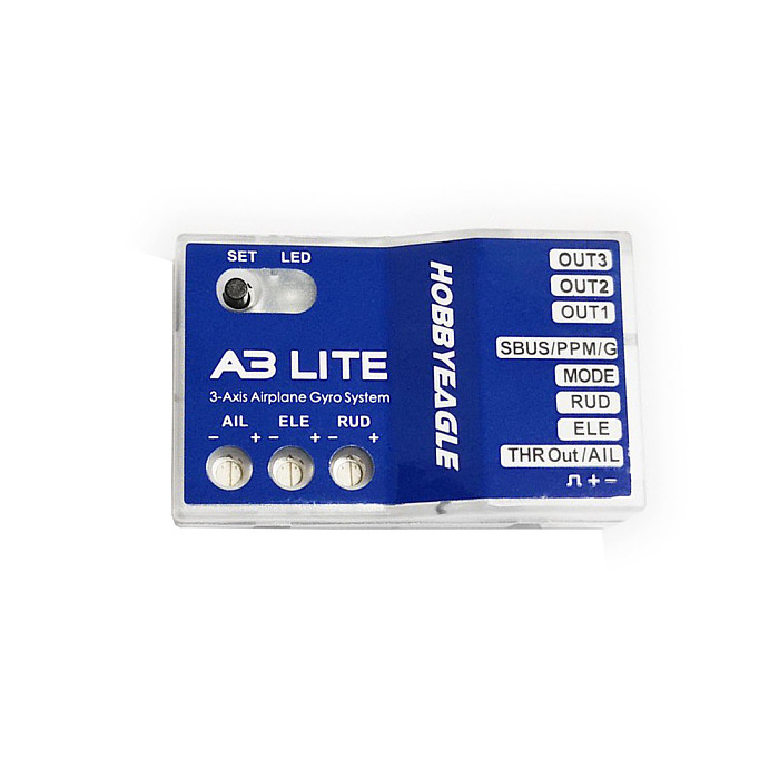 HobbyEagle A3 3 EVO LITE Flight Controller Stabilizer 3-Axle Gyro For RC Airplane Fixed-wing Copter Drone