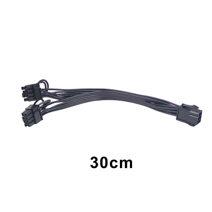 XT-XINTE 18AWG PCI-E 6pin Female to Dual 8pin 6pin+2Pin Male Y-Splitter Video Card Power Supply Adapter Cable PCIe GPU Splitter Line