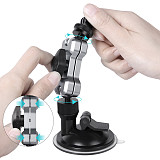 Sunnylife Universal Rotatable Portable Adjustable Metal Auto Sucker Mount Car Suction Cup for Action 2 Cameras for Gopro 10 9 8